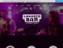 Tablet Screenshot of lamascobarandgrill.com
